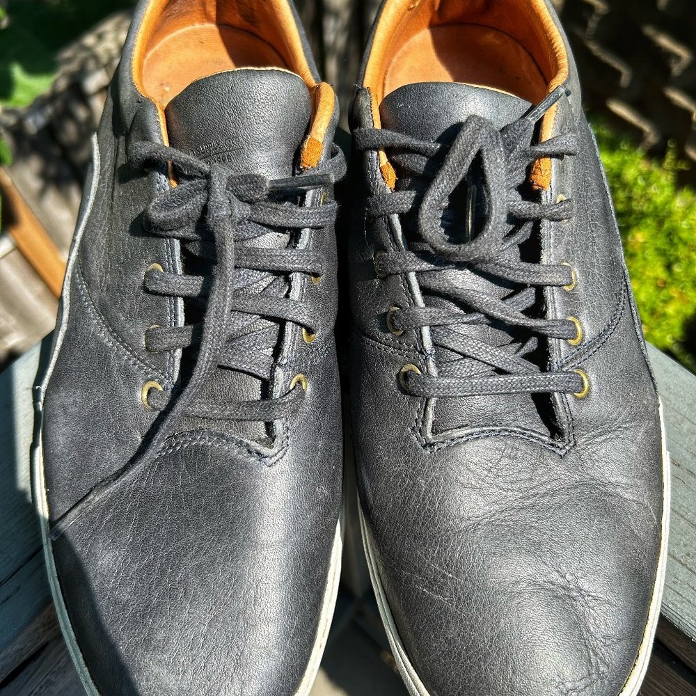 Diamond Lafayette Men's 10.5 Leather Blue Shoes Sneakers